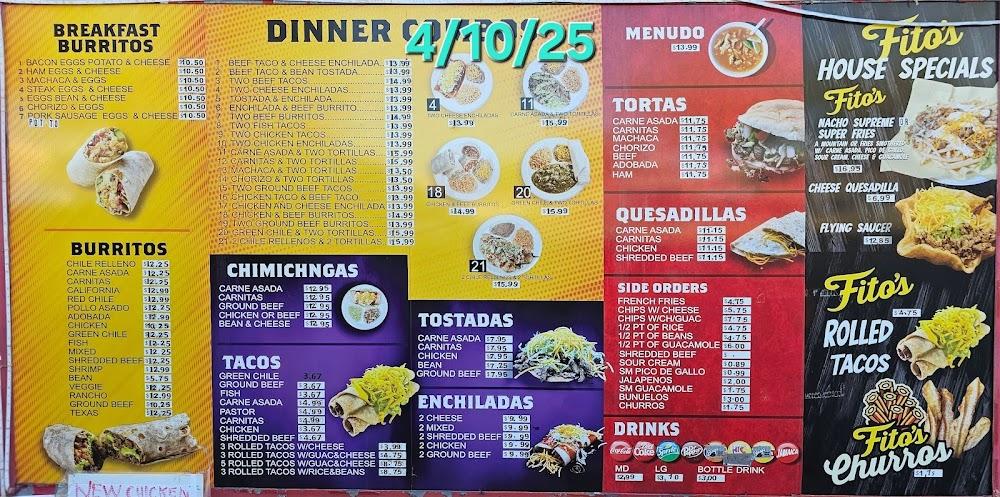 Fito's Taco Shop Menu image 3